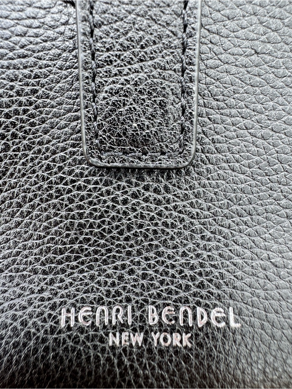 Henri Bendel Black Leather Zip Around Wallet Wristlet Clutch $198 Retail - Picture 11 of 15